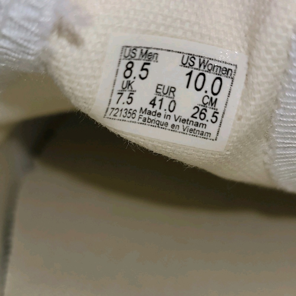Vans Classic Slip-On Checkerboard Sage Green White Sneakers Womens 10 Mens 8.5 - Picture 10 of 11
